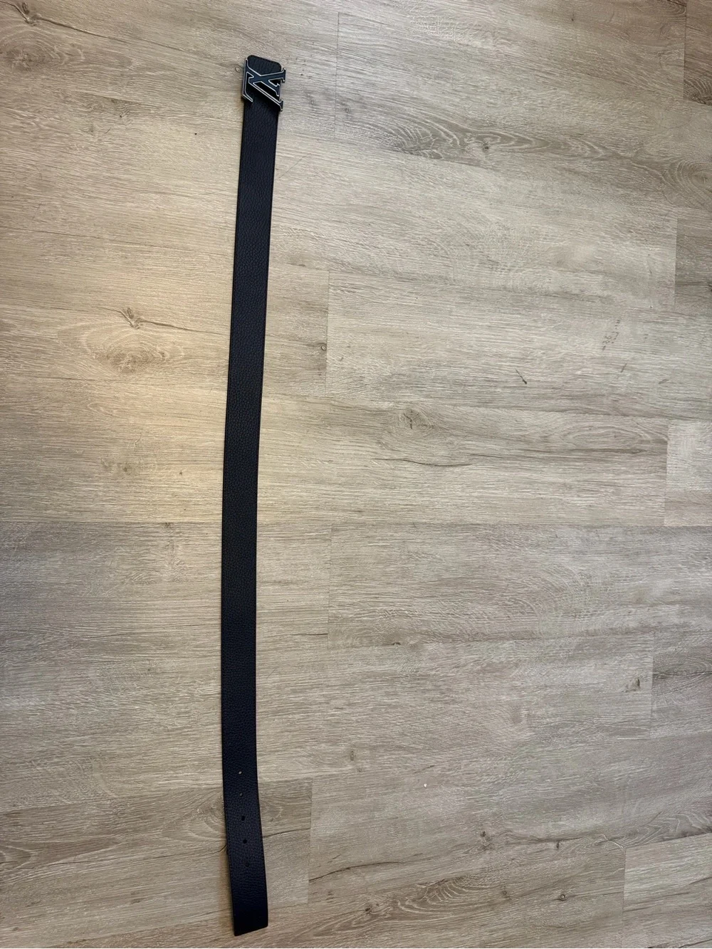Louis Vuitton Navy Reversible Belt with Black LV Buckle 85cm